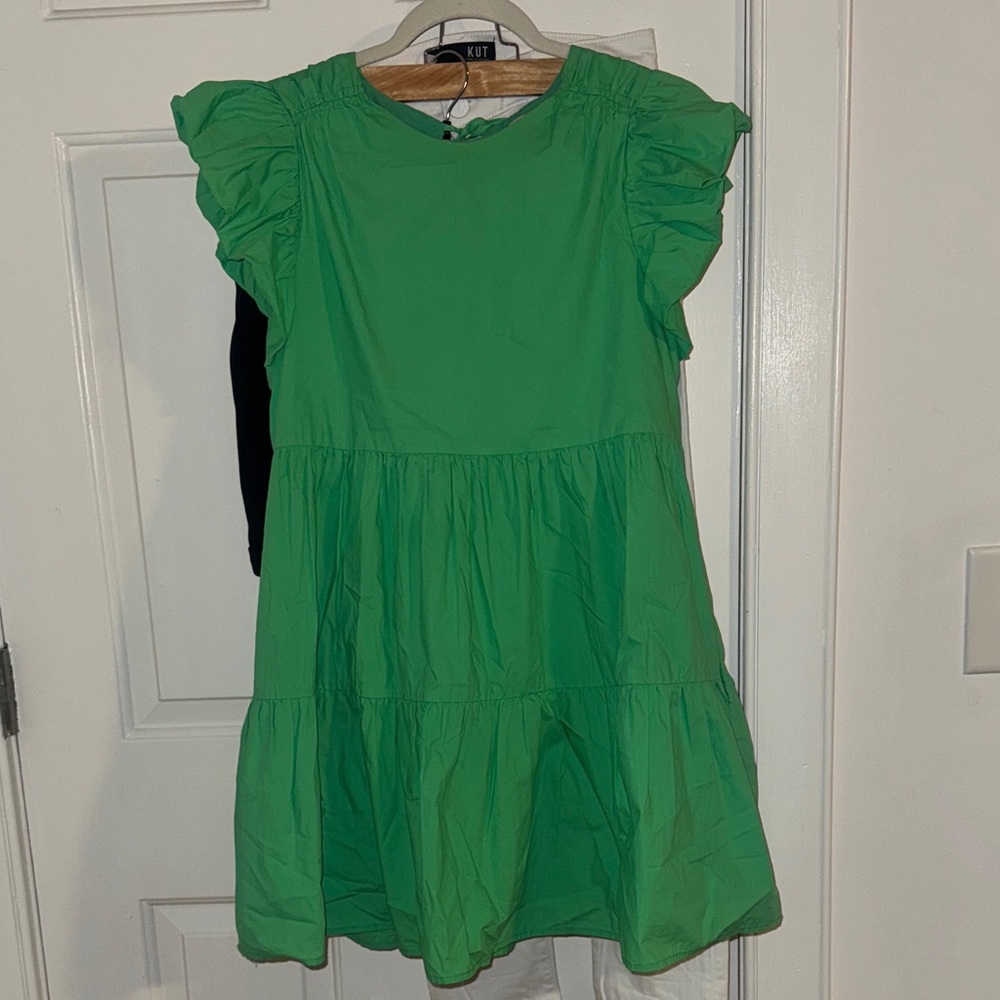Kut from the Kloth Vibrant Green Kids Dress